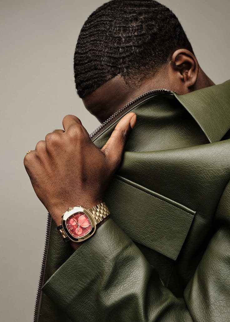 Gold Chronograph Watch
