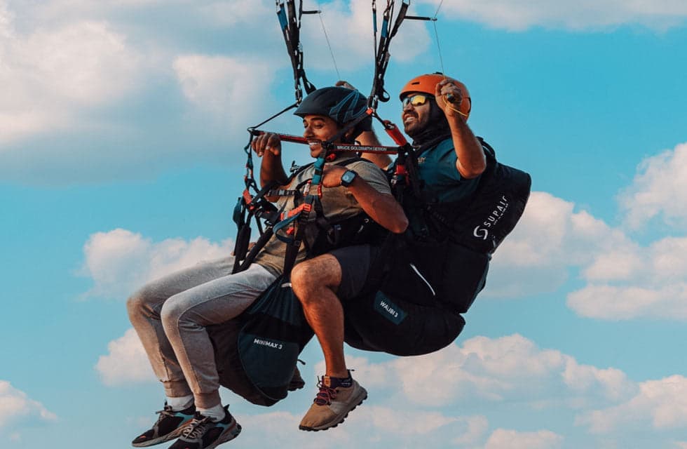 Paragliding Flight Over Milehah Desert for One