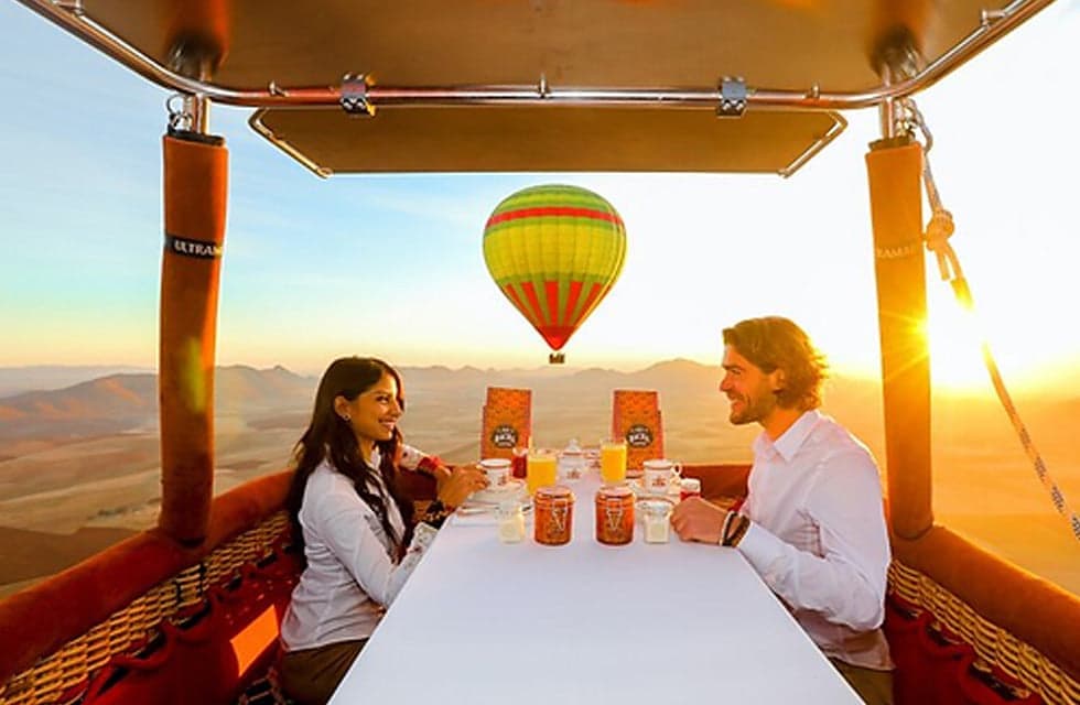 Breakfast in the Sky In a Hot Air Balloon For Up to 4 People