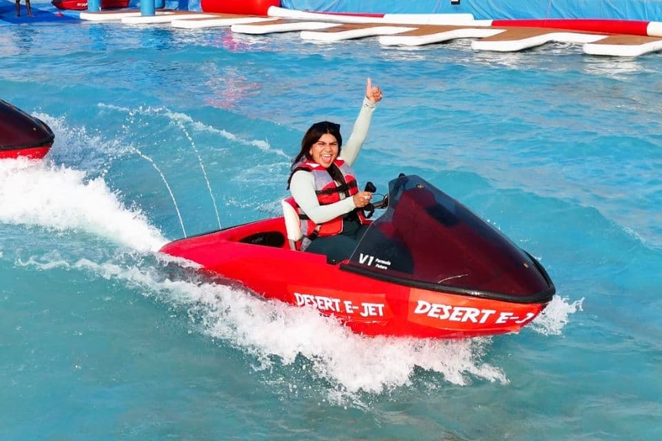 High-Speed E-Jet Ski Ride in the Middle of the Desert Dunes