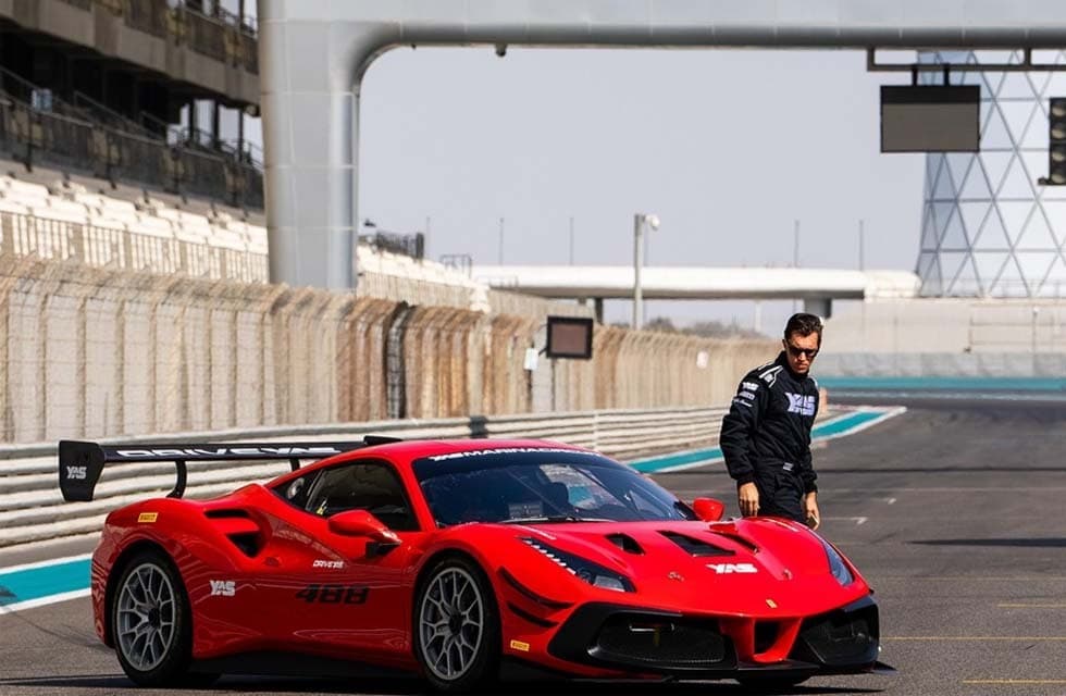 Thrilling Passenger Experience in a Ferrari 488 Challenge at Yas Marina Circuit