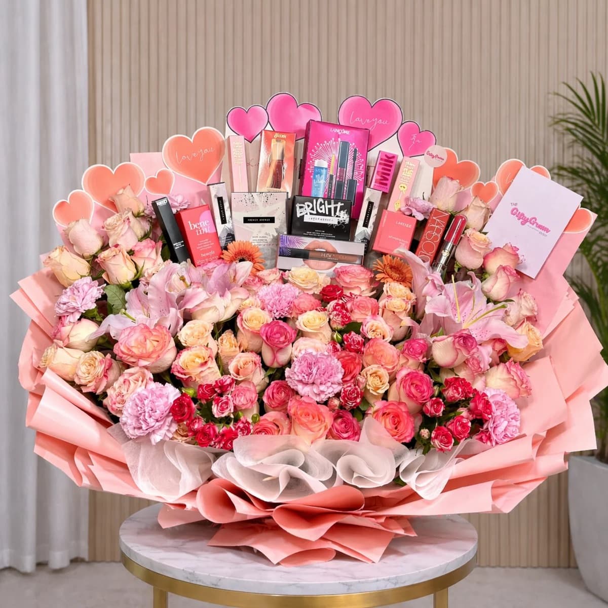 Makeup & Roses Bouquet