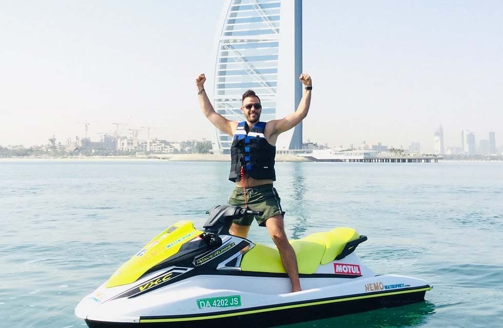 30-Minute Jet Ski Thrilling Ride and Lunch or Dinner for Two in Jumeirah