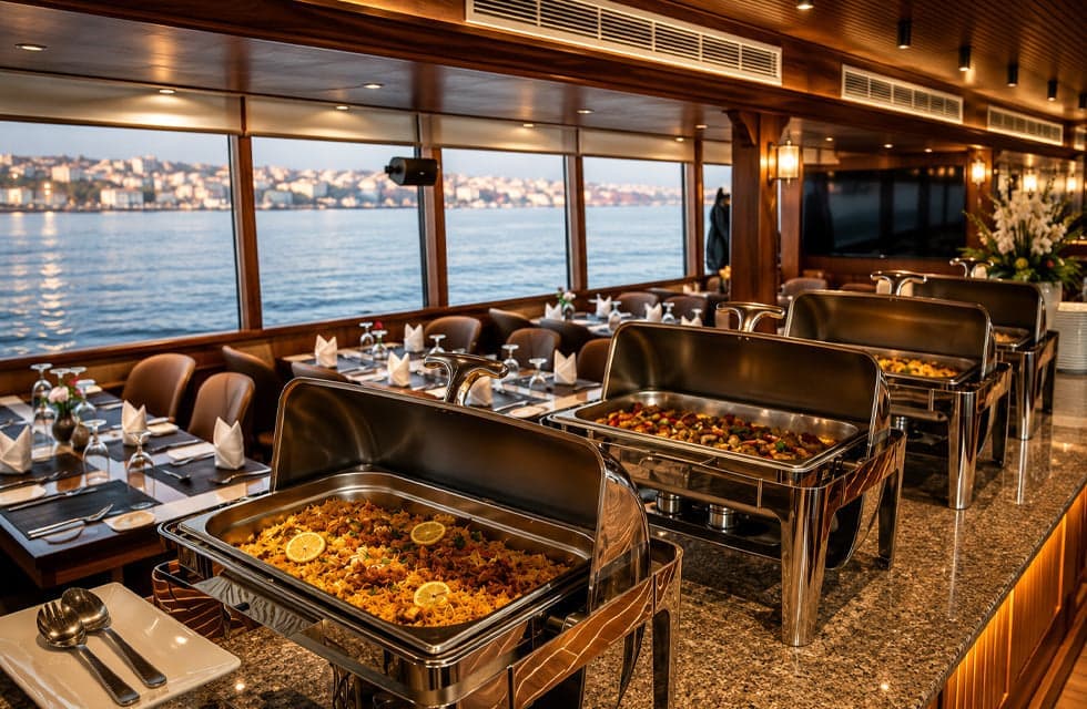 Celeste Cruise Dubai - Luxury Main Deck Dinner Cruise for One with Drinks