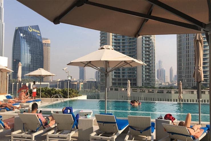Dahlia Downtown Dubai - Pool Day Pass or Private Cabana Retreat with Burj Khalifa Views