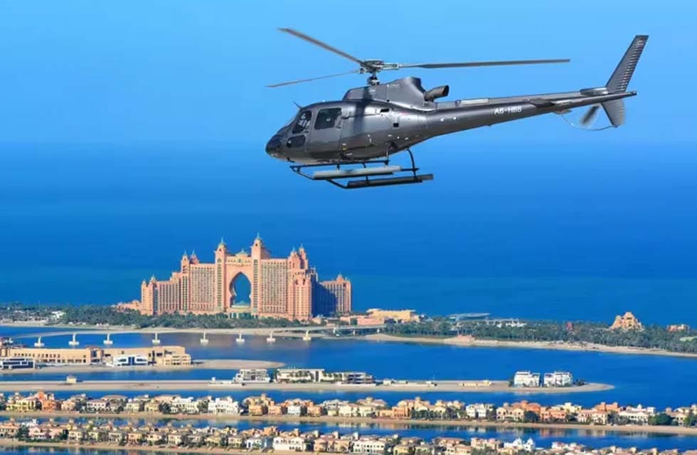 Exciting Helicopter Ride with Charming Dinner & Drinks at Ushna for Two