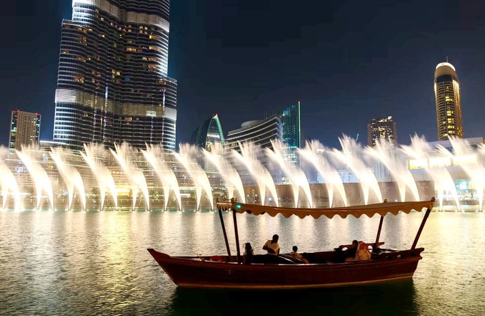 Dubai Fountains Lake Ride Experience
