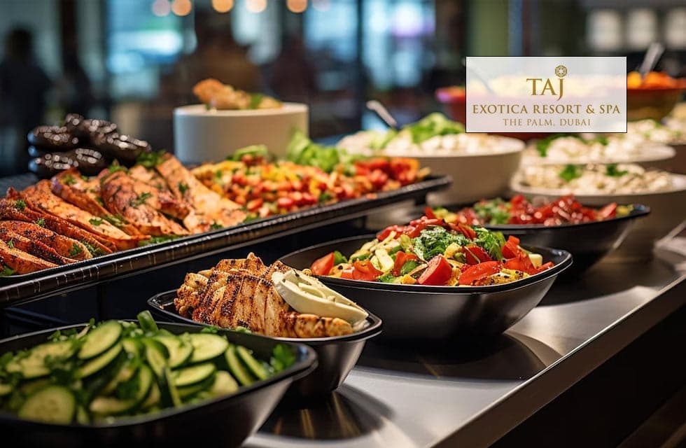Taj Exotica Palm Jumeirah 5-Star Dinner Buffet Gift Voucher Dubai