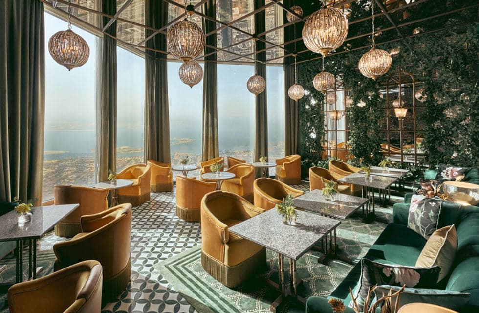 Romantic Lunch with Beverages for Two at At.Mosphere Burj Khalifa
