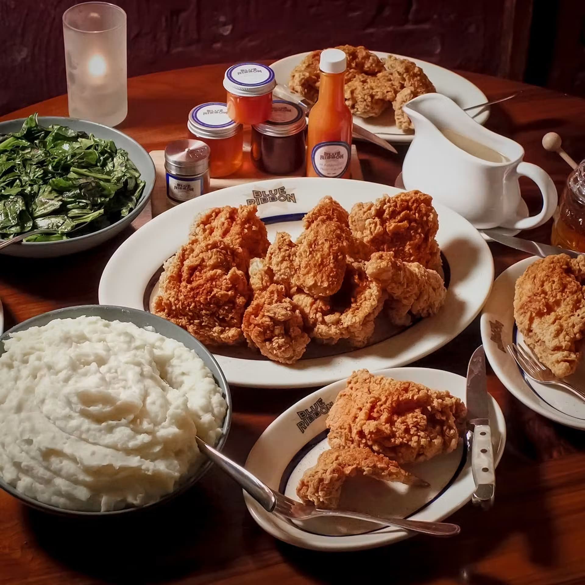 Fried Chicken Dinner for Four