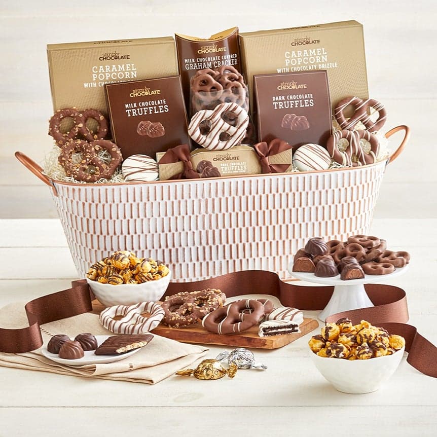 Gold Leaf Date Truffle Tin