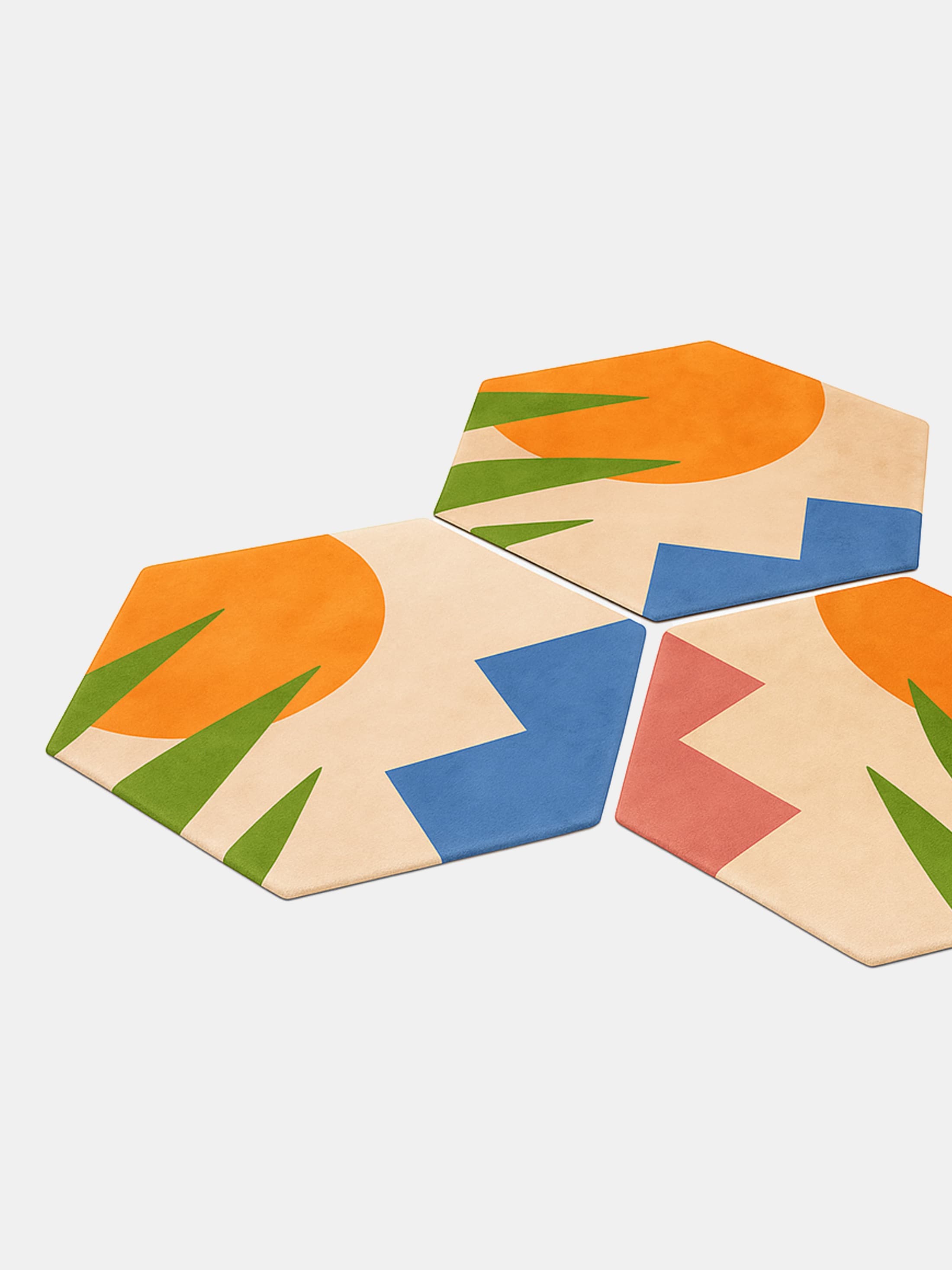 Hexagon Washable Rug