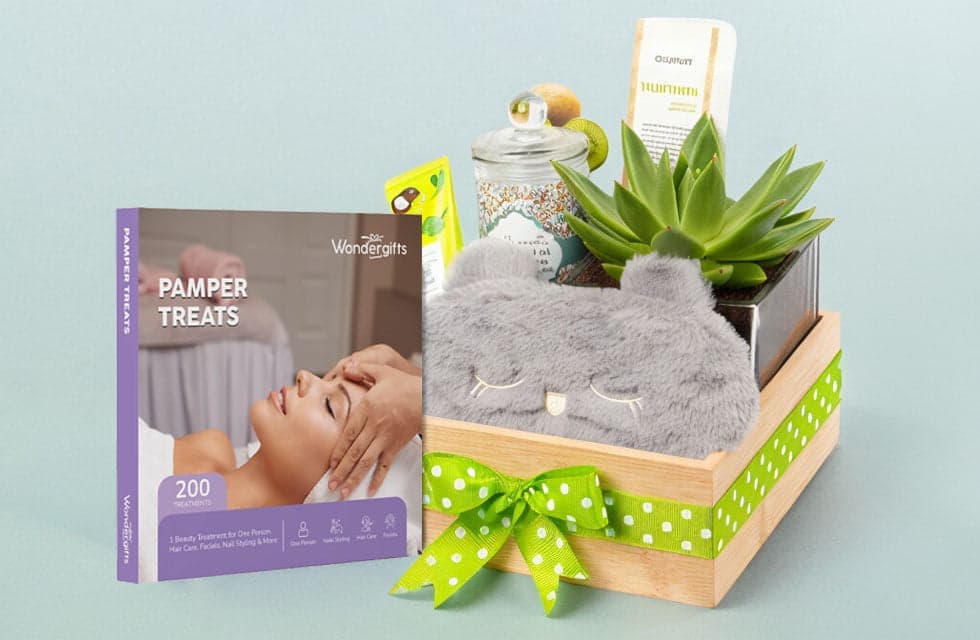 Pamper Treats Gift Box with Mini Self Care Tray: Choose From 200 Beauty Treatments