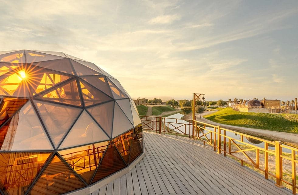 Al Marmoom Luxury Dome Stay: One Night Full Board with G-Class Safari & More