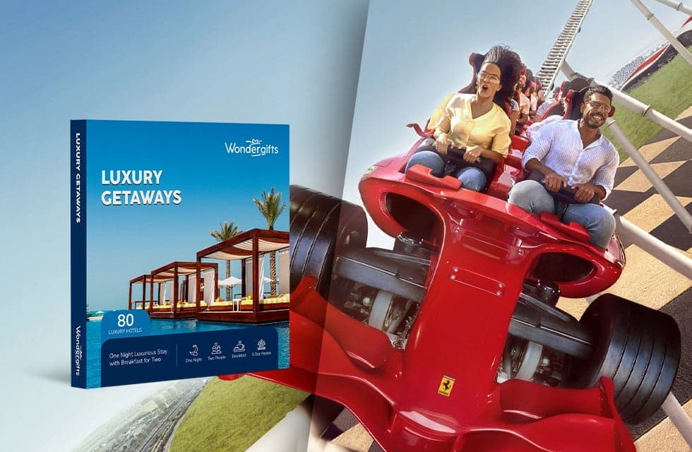 One-Night Luxurious Getaway & Thrilling Ferrari World Tickets for Two