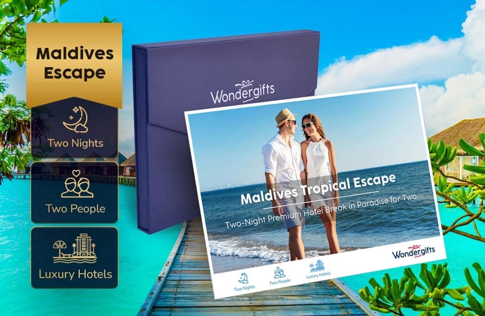 Maldives Tropical Escape Gift Box: Two-Night Hotel Break for Two - Kids Go Free