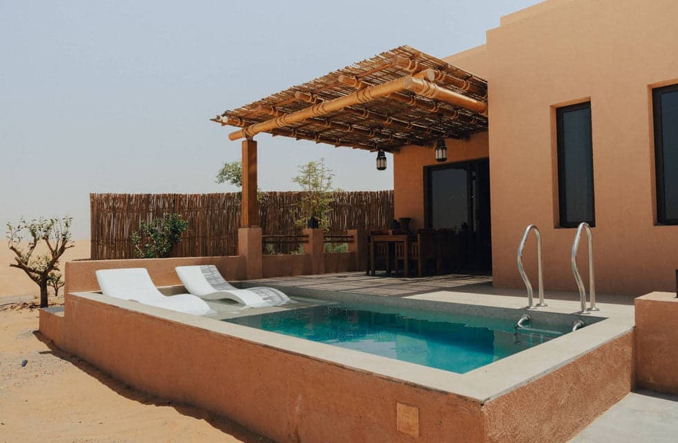 Luxurious Stay in a 1-Bedroom Villa with a Private Pool at Bab Al Nojoum Bateen Liwa