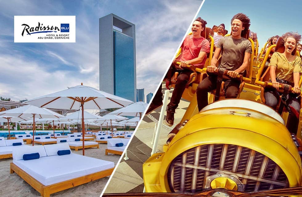 One Night Stay at Radisson Blu with Ferrari World Tickets Gift Box for Two