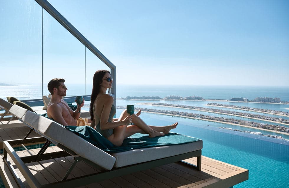 Exclusive Serene Aura Skypool Access with Food & Beverage for Two
