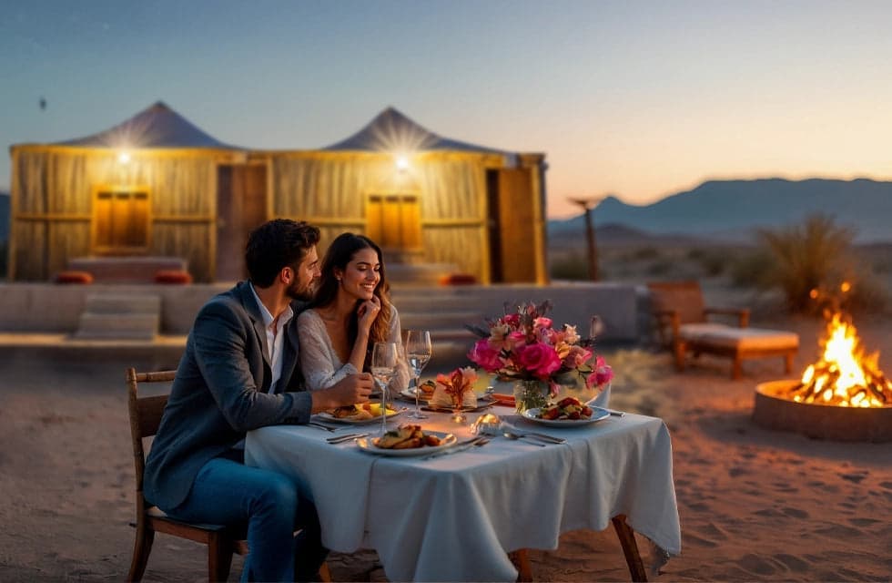 Scenic Bedouin Family Chalet Stay with BBQ, Camel Ride & More at Bedouin Oasis Desert Camp