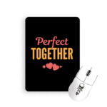 Perfect together black mouse pad