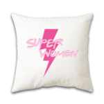 Superwomen white pillow