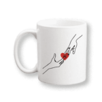 Valentines day hand design mug